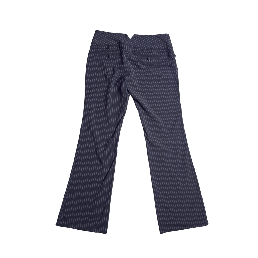 XOXO Vintage Y2K Pinstripe Low Rise Flare Dress Pants - Picture 3 of 11